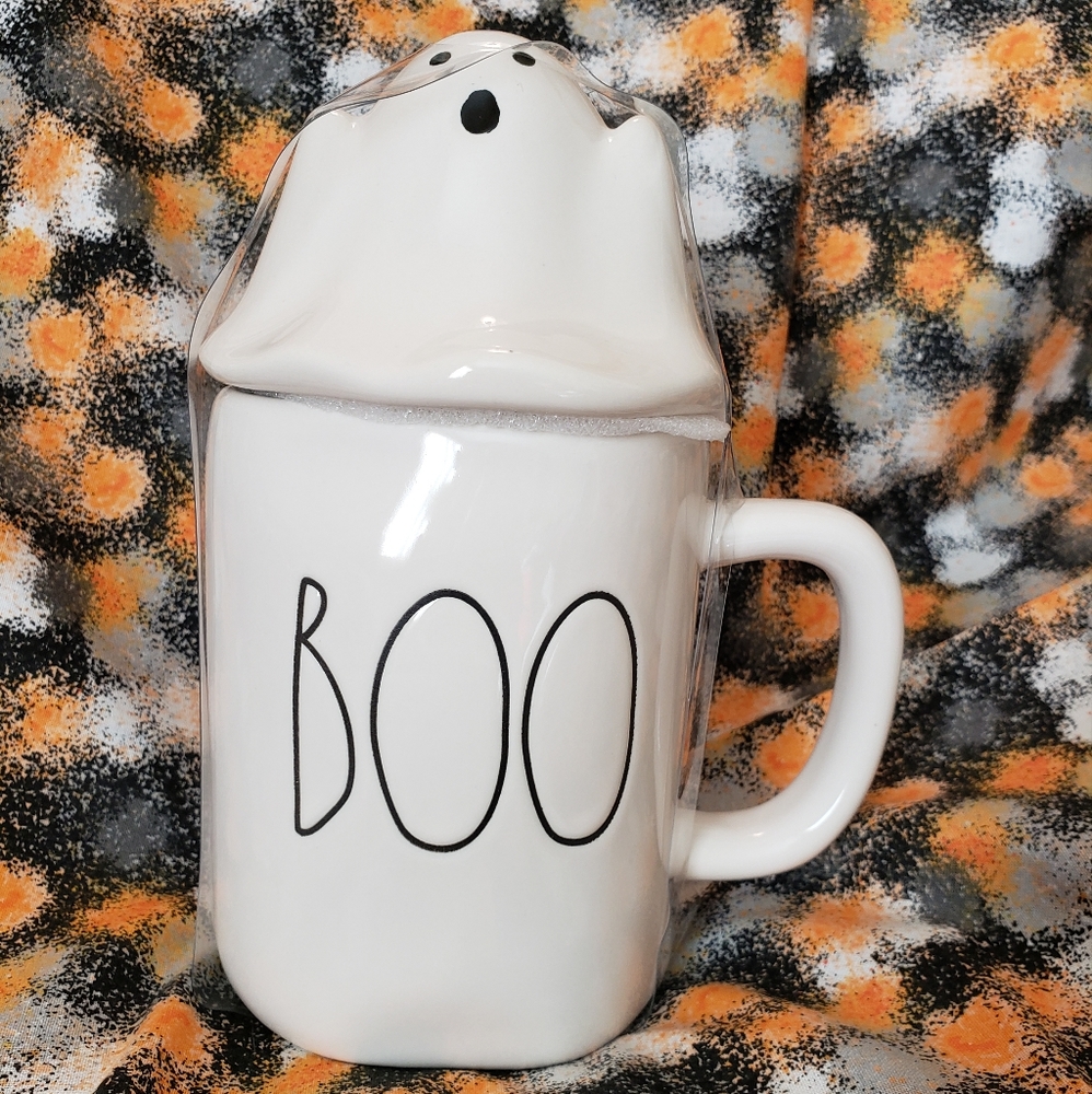 Rae Dunn Boo Mug With Ghost Topper